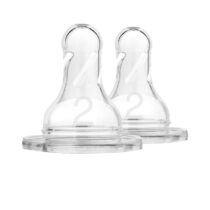 Dr. Brown's Pack de 2 tétines Col étroit L2 3m+ prix Maroc | Bebemaman.ma