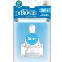 Dr. Brown's Pack de 2 tétines Col étroit L2 3m+ prix Maroc | Bebemaman.ma