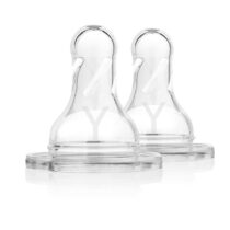 Dr. Brown's Pack de 2 Tétines Col étroit L4 liquides épais 9m+ prix Maroc | Bebemaman.ma