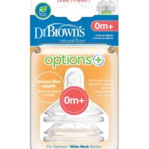 Dr. Brown's Pack de 2 Tétines Col large L1 0m+ prix Maroc | Bebemaman.ma
