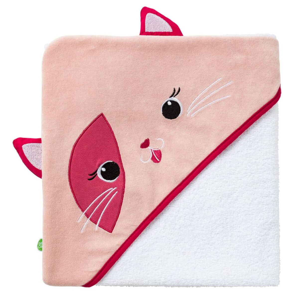 Babycalin Cape de bain ludique 75×75 cm – Chat 2