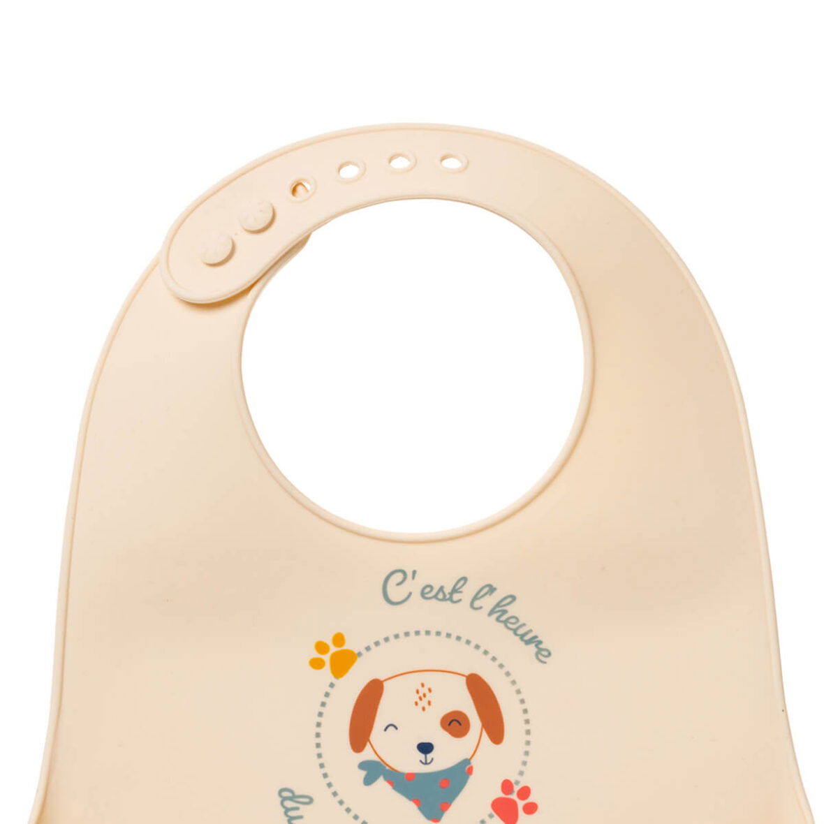 Bebemaman-Babycalin Bavoir en Silicone souple Toutou 3