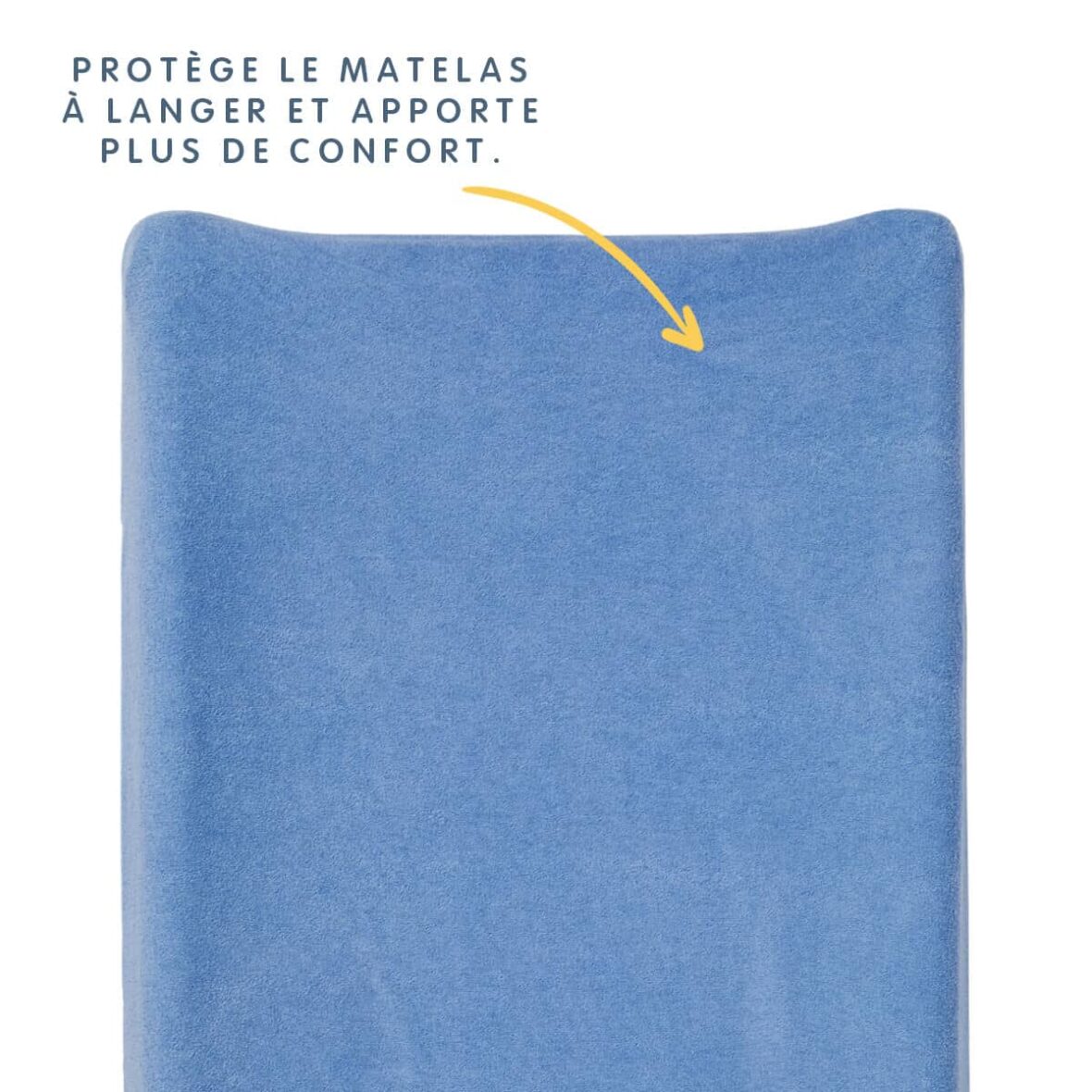 Bebemaman-Babycalin Housse de matelas à langer Bleu Jean