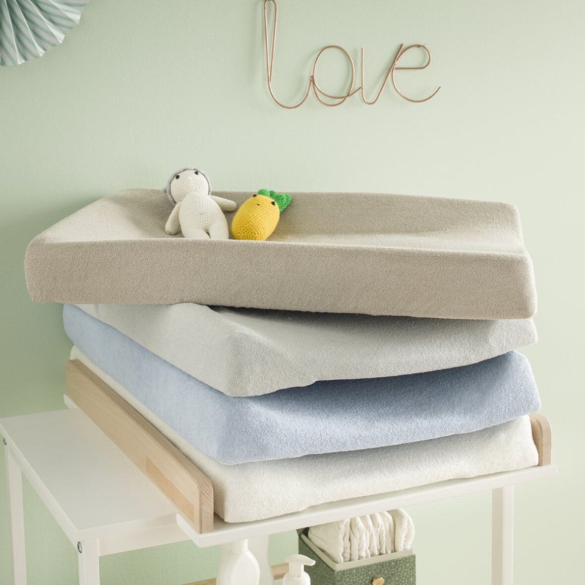 Bebemaman-Babycalin-Housse de matelas à langer en éponge 50×70 cm