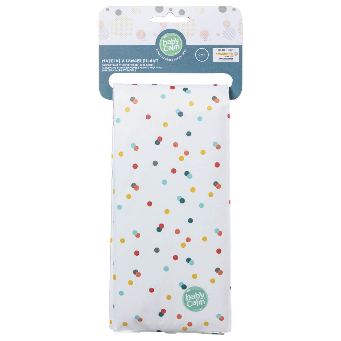 Bebemaman-Babycalin Matelas à langer nomade pliant Multicolor Pois