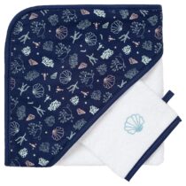 Retrouvez Little Band Parure de bain 70x70 cm + gant - Seaside Romance aux meilleurs prix sur Bebemaman.ma . Livraison à domicile partout au Maroc.