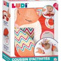 LUDI Coussin d'activités Renard 3m+ - 2 - bebemaman.ma