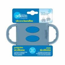 Dr. Brown’s Poignées en Silicone pour Biberons et Gobelets - Bleu prix Maroc | Bebemaman.ma