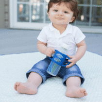 Dr. Brown’s Poignées en Silicone pour Biberons et Gobelets - Bleu prix Maroc | Bebemaman.ma