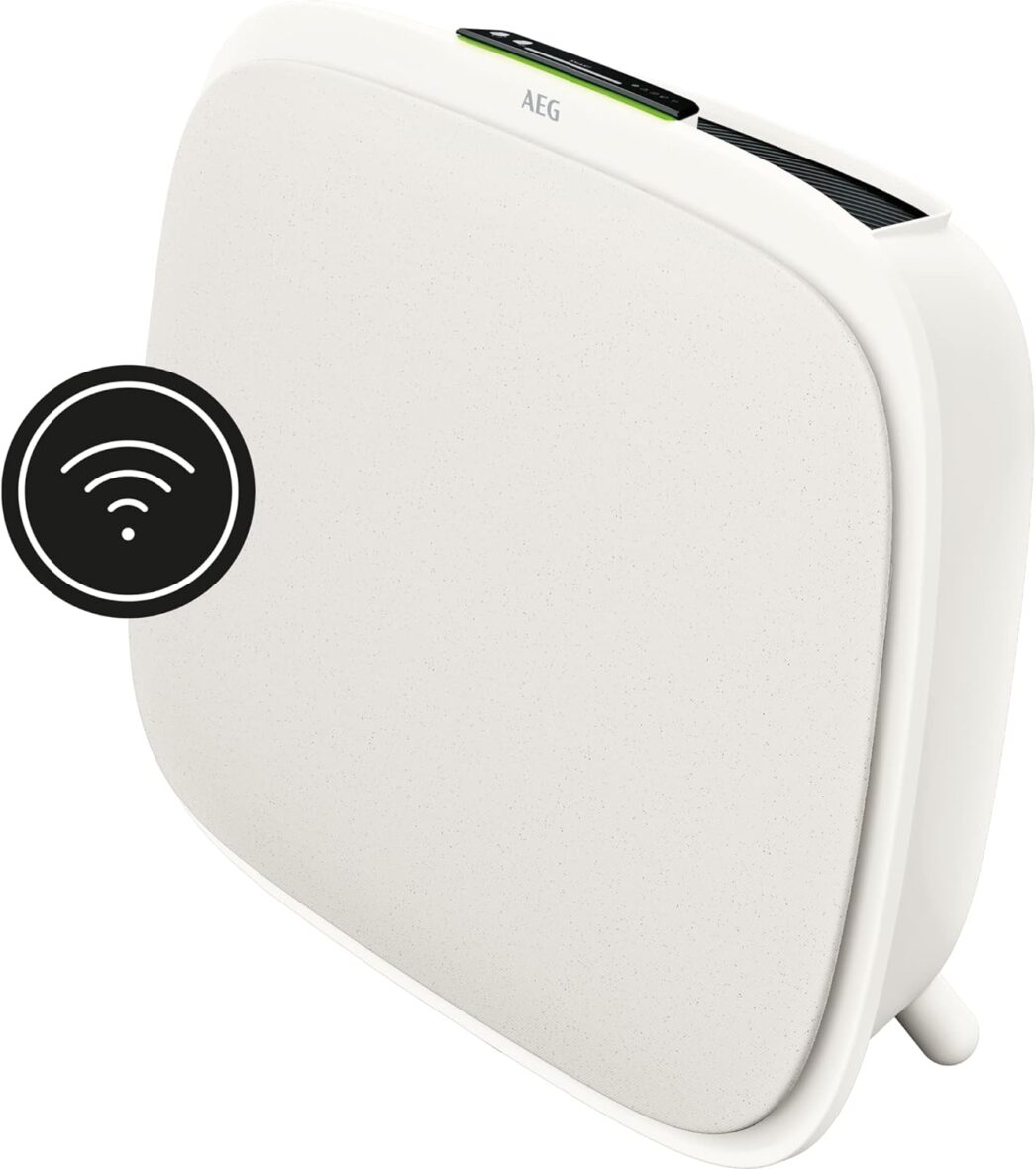 AEG Purificateur d’Air AEG AX51 – Élimination Avancée des Bactéries et Contrôle Intelligent de la Qualité de l’Air – Blanc
