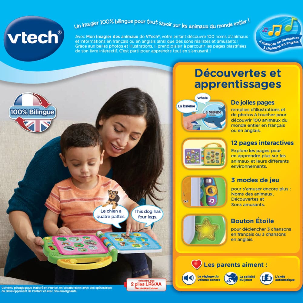 Bebemama-VTech Mon imagier des animaux bilingue 2