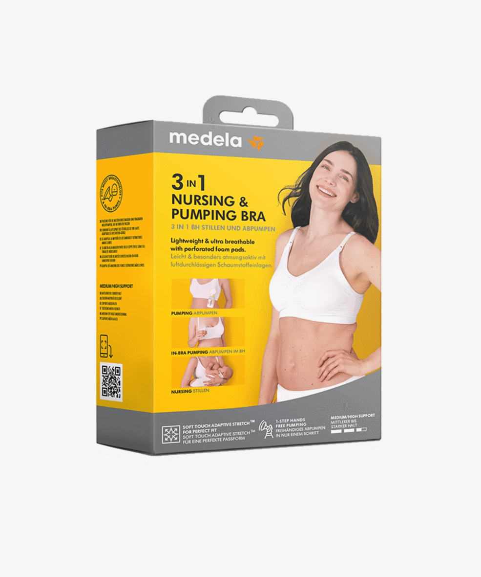 Medela Soutien-gorge d’allaitement et d’expression 3-en-1 Blanc S