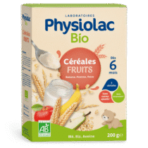 Retrouvez Physiolac Bio Céréales Fruits 6mois+ aux meilleurs prix sur Bebemaman.ma . Livraison à domicile partout au Maroc.