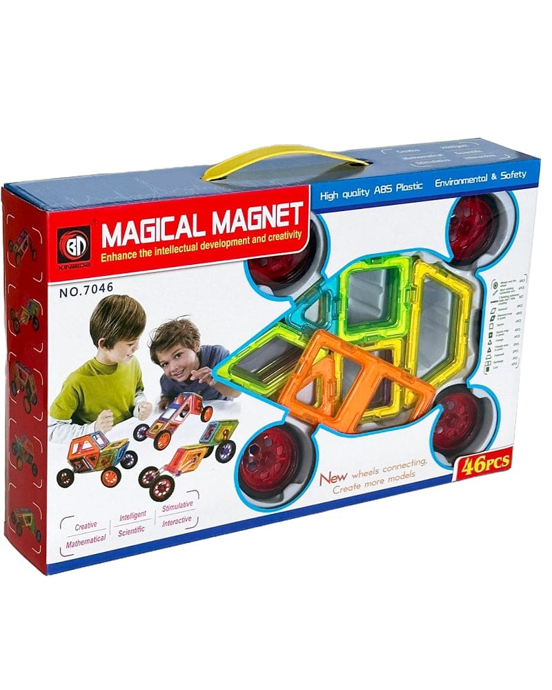 Blocs de Construction Magnétique Voiture 46 Pièces