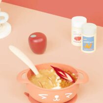 Babymoov Set repas silicone Tast'Isy bol et cuillère Renard - bebemaman.ma