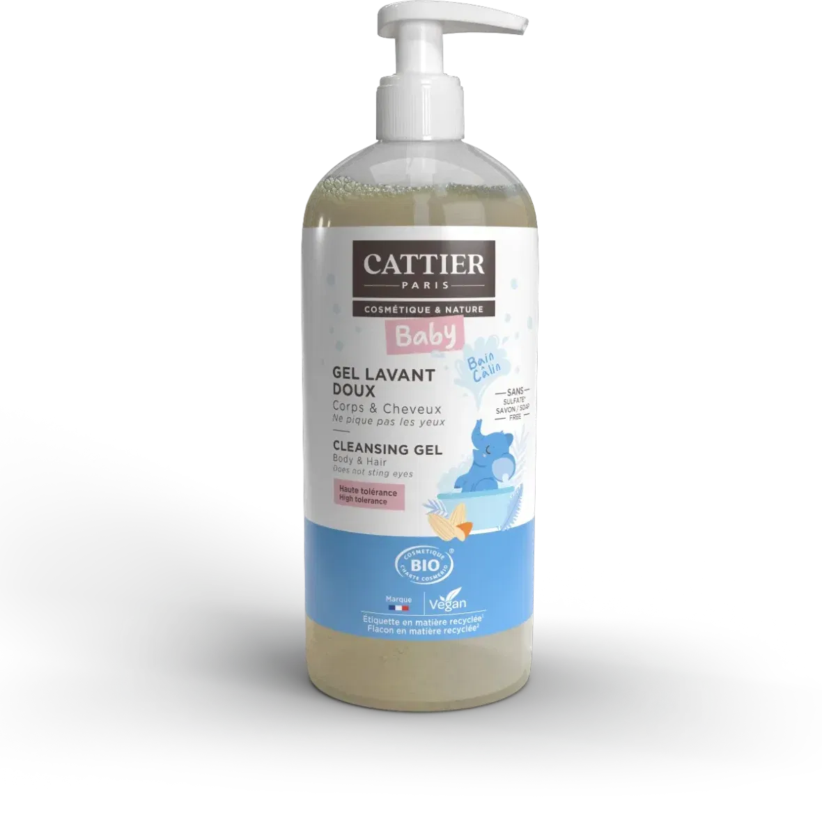 Cattier Gel Lavant Doux Bio 500ml
