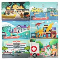 Retrouvez Ensemble 6 Puzzles en Bois Petit Modèle - Véhicules de Secours aux meilleurs prix sur Bebemaman.ma . Livraison à domicile partout au Maroc. Paiement à la livraison.
