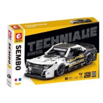 Sembo Blocs De Construction Voiture de Course +6A - Blanc & Noir prix Maroc | Bebemaman.ma