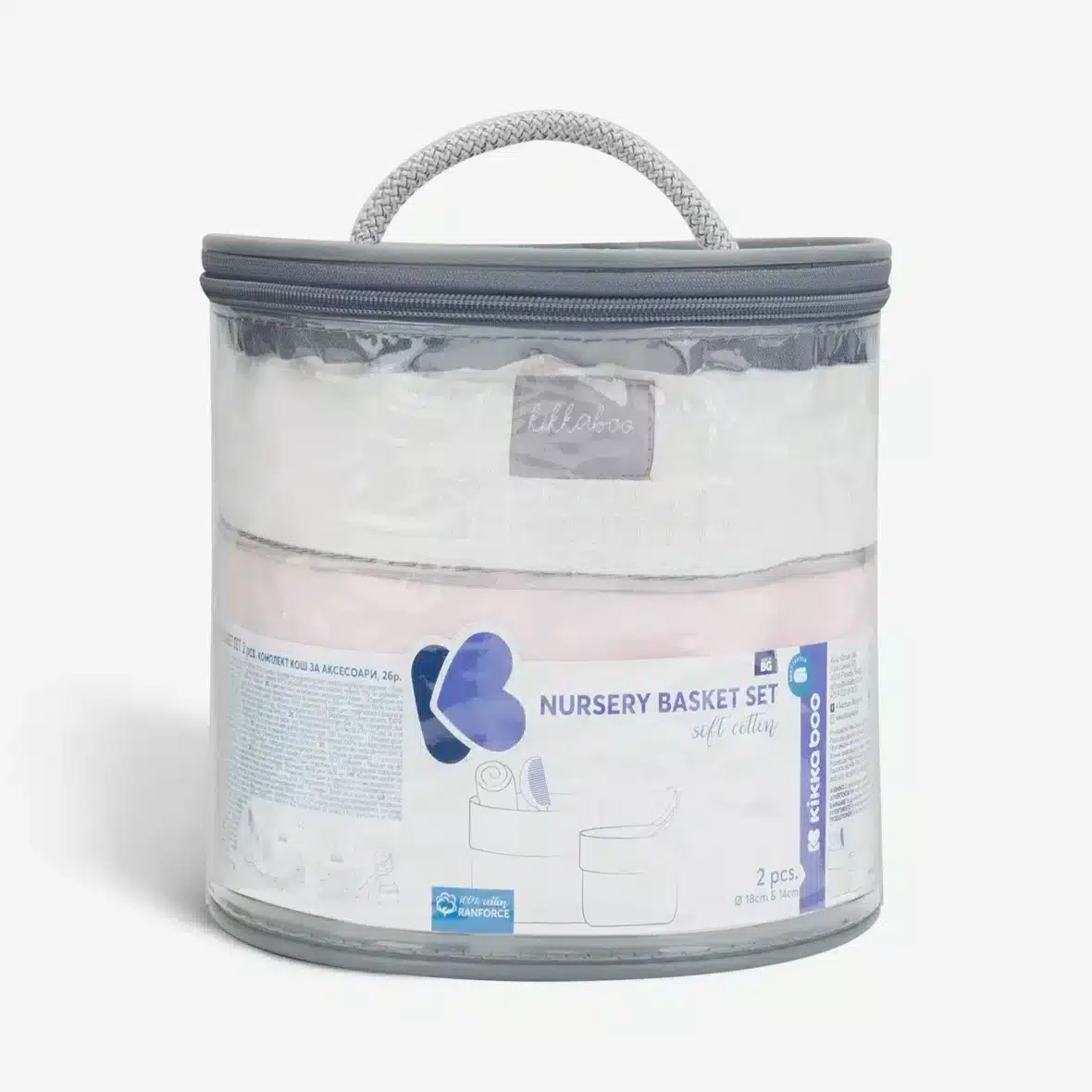 Bebemaman Kikkaboo 2 paniers organisateur Dream Big Rose 2