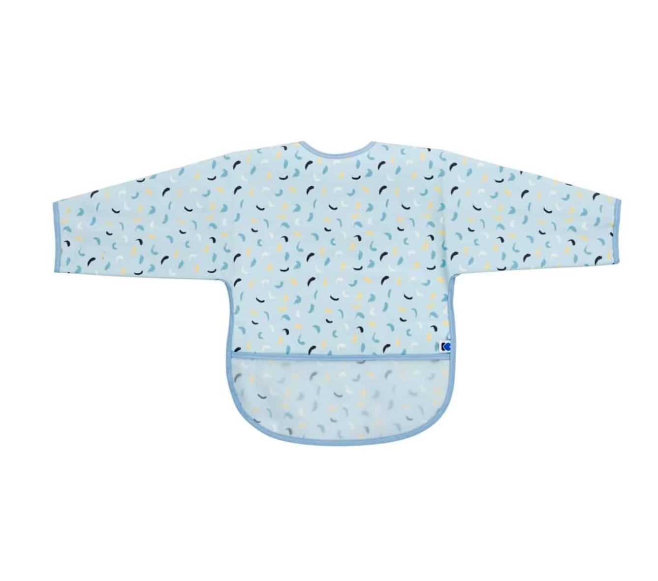 Kikkaboo Bavoir manches longues Arty Blue Pattern