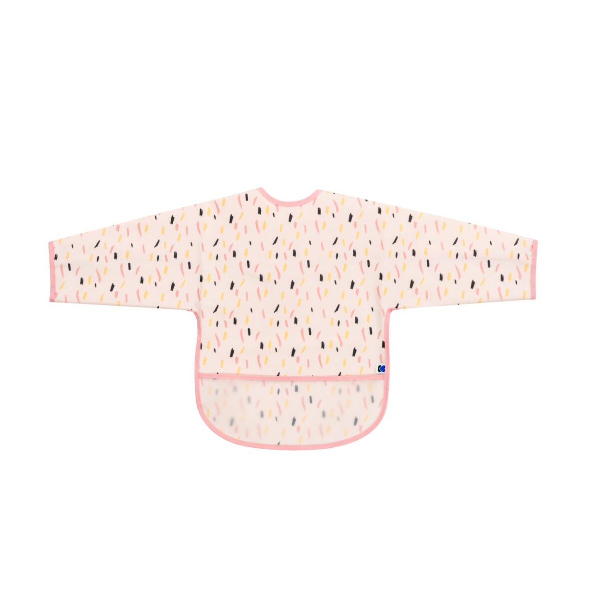 Kikkaboo Bavoir manches longues Arty Pink Pattern