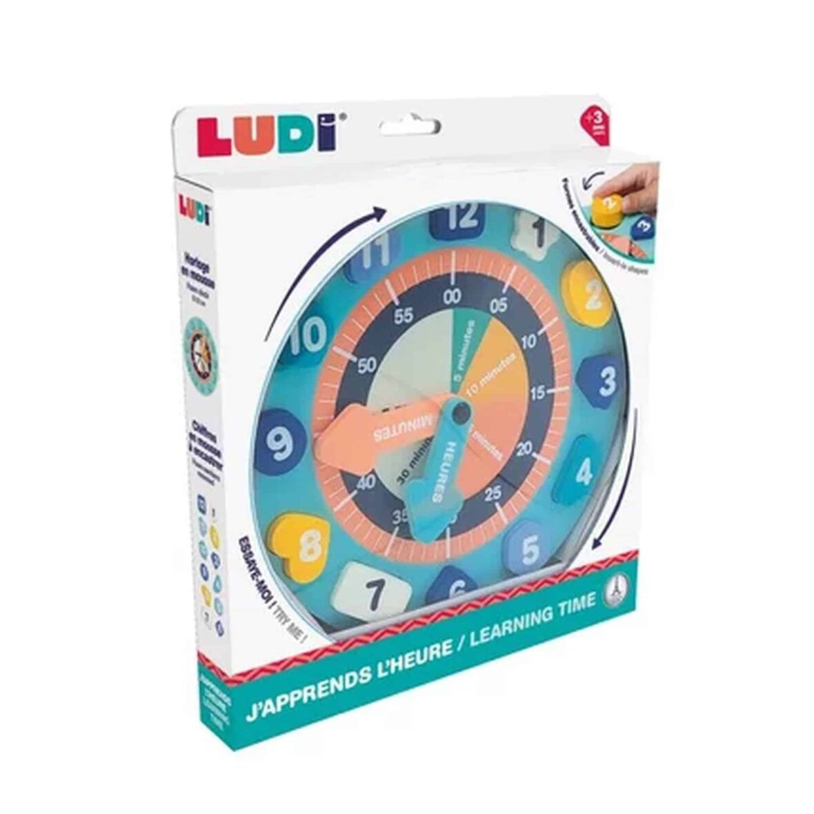 Bebemaman-Ludi Horloge enfant pour apprendre l&rsquo;heure