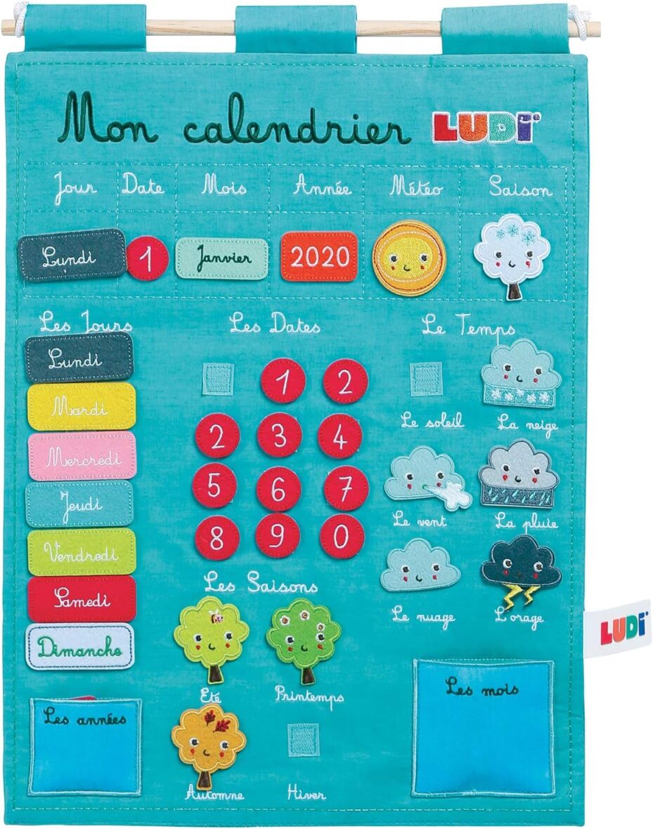 Bebemaman-Ludi Mon Calendrier Basic – Bleu