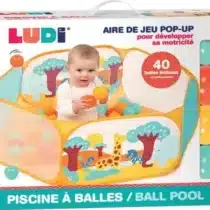 Retrouvez Ludi Piscine à balle Octogonale avec 40 balles incluses aux meilleurs prix sur Bebemaman.ma . Livraison à domicile partout au Maroc. Paiement à la livraison.