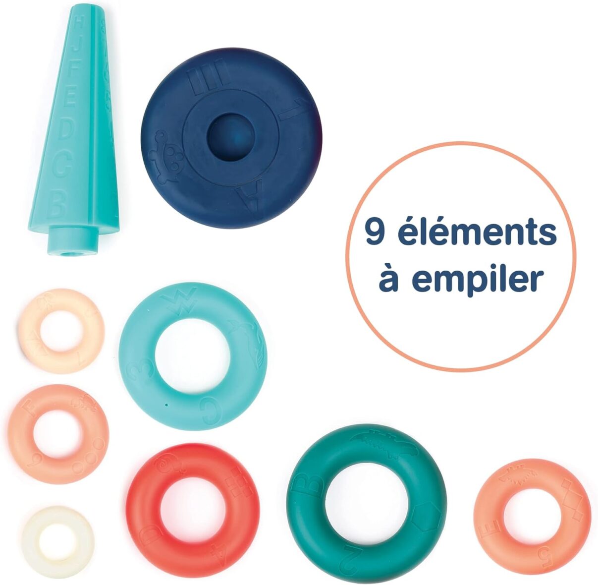 Bebemaman Ludi Pyramide d&rsquo;anneaux Souple 1