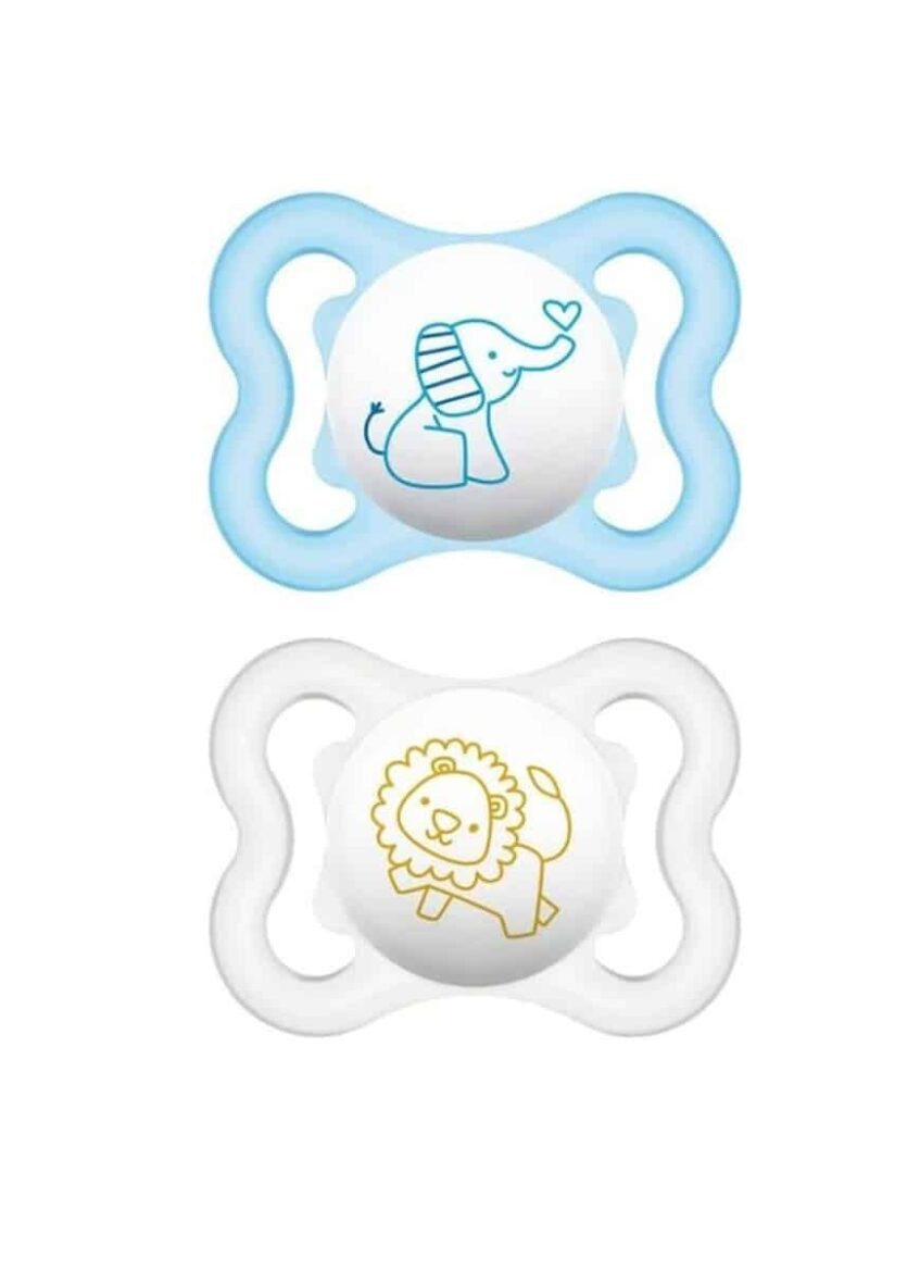 Mam Lot de 2 Sucettes Air 0-6mois Garçon
