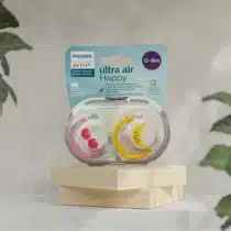 Retrouvez Philips Avent sucettes Ultra Air Happy 0-6 mois Banane-Cerise aux meilleurs prix sur Bebemaman.ma . Livraison à domicile partout au Maroc.