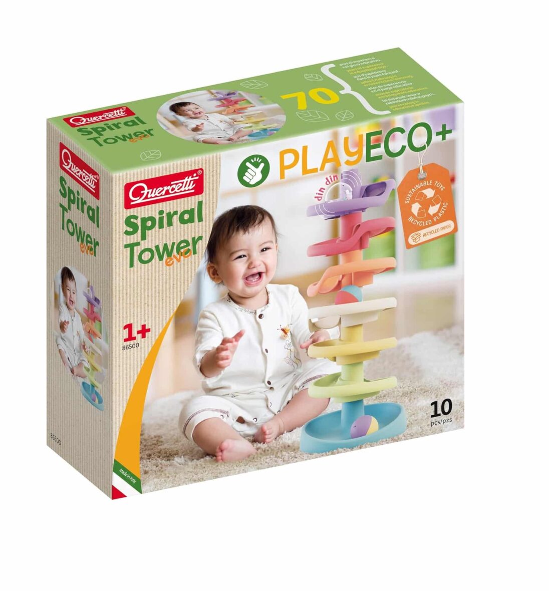 Quercetti Spiral Tower Evo Play Bio 12m+