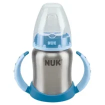 Retrouvez Nuk Tasse d’apprentissage en acier inoxydable à bec souple Bleu 6mois+ aux meilleurs prix sur Bebemaman.ma . Livraison à domicile partout au Maroc.