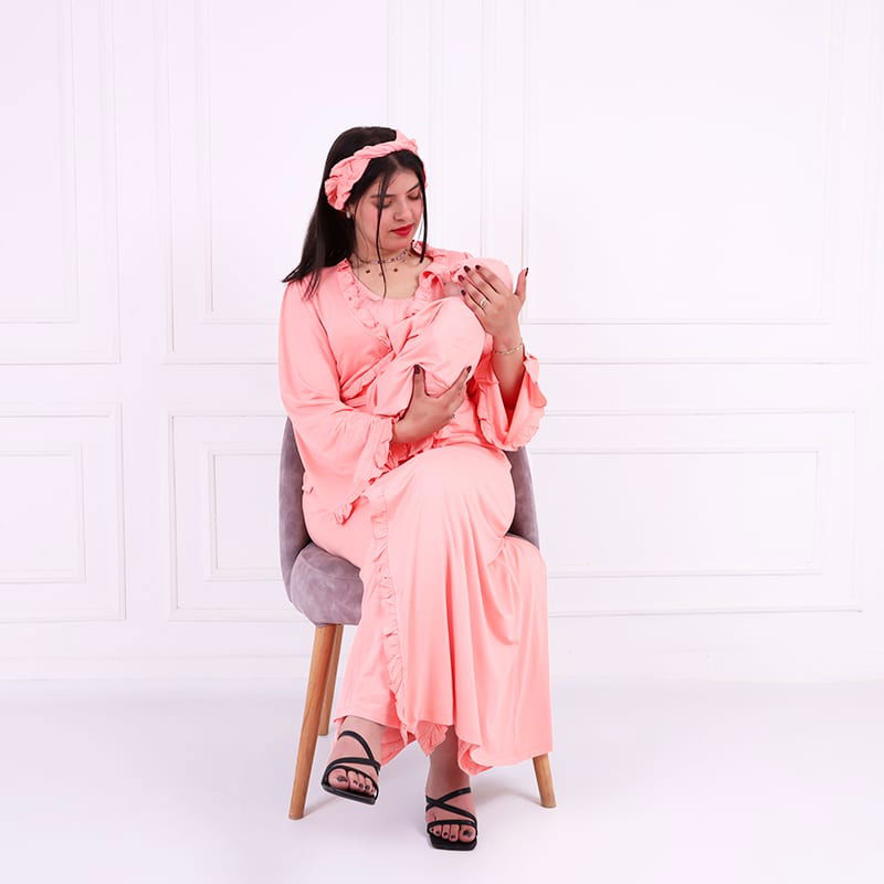 robe de maternité corail 5