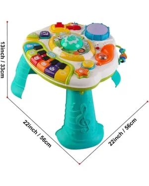 Table D'activités Musicales Et éducative Pour Bébé - Nevalerra - Multi-lumières, Sons, Formes - Apprentissage 6+ Mois