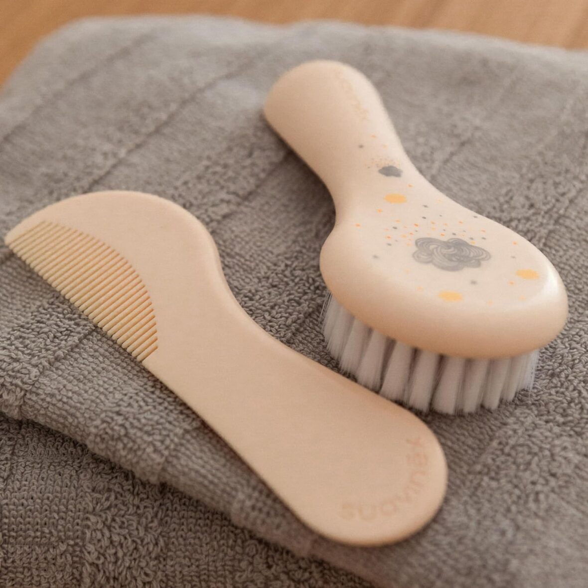 Bebemaman Suavinex Set Brosse et Peigne Dreams Beige 4