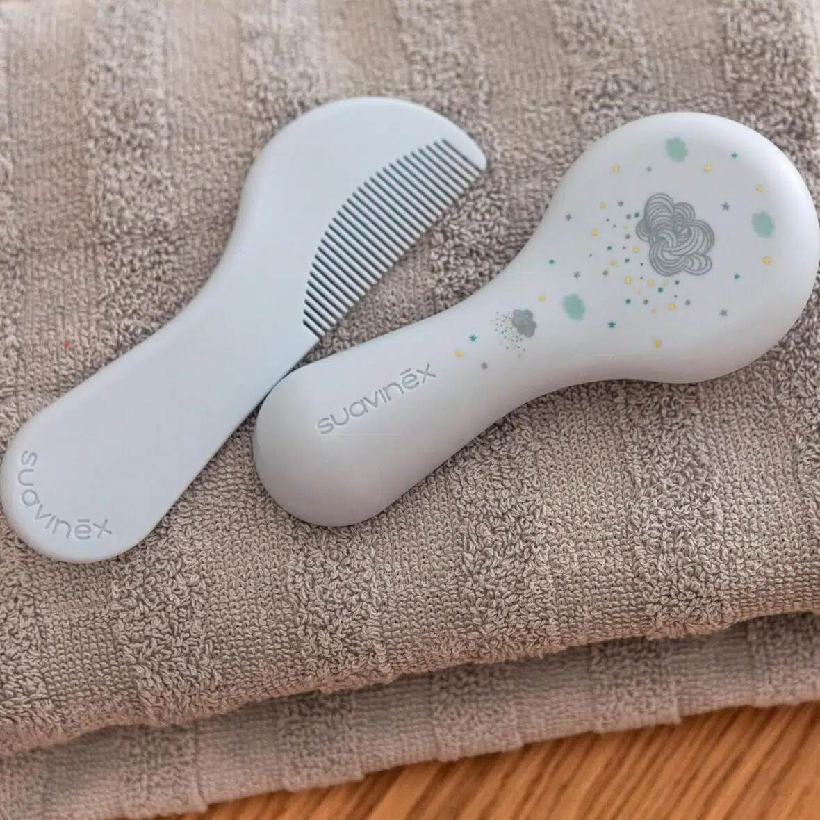 Bebemaman Suavinex Set Brosse et Peigne Dreams Bleu 1