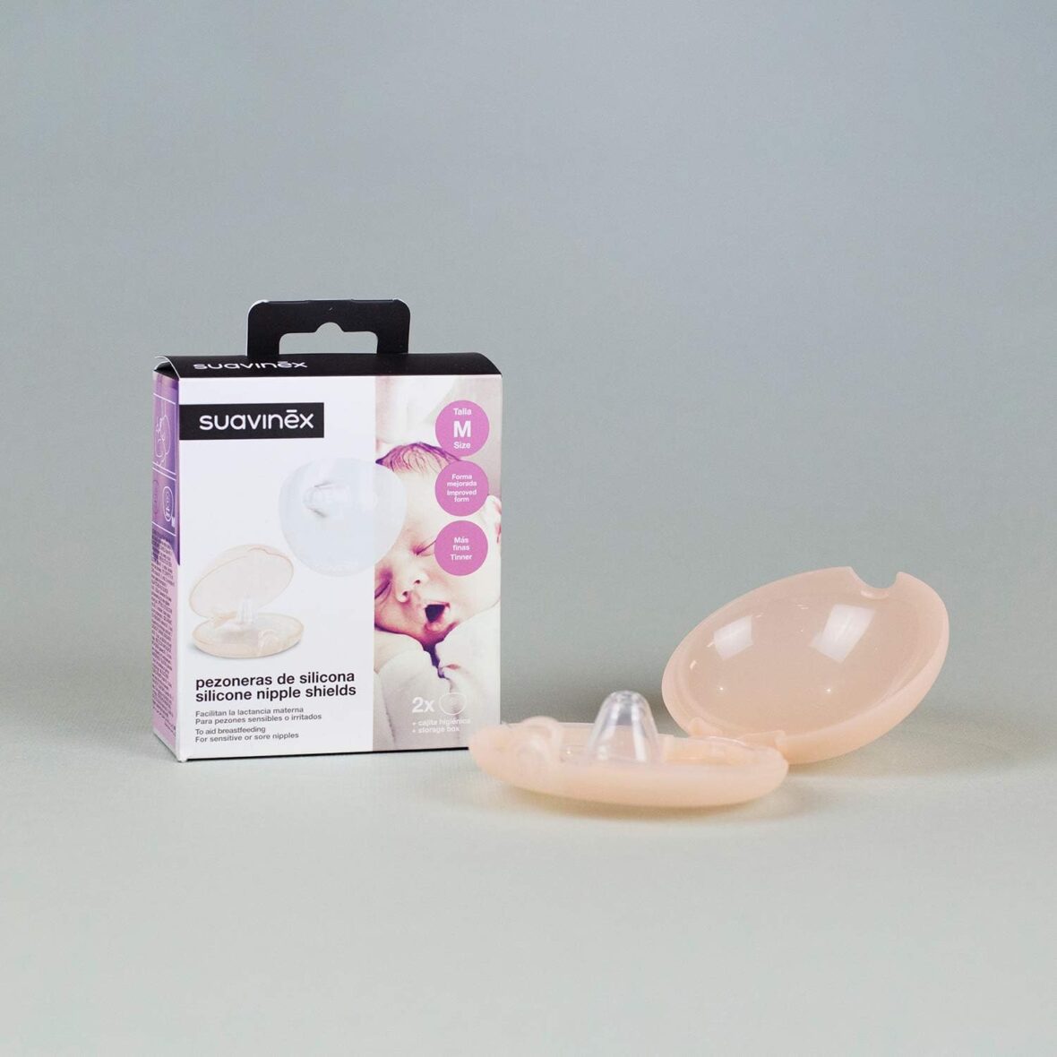 Bebemaman Suvainex Bouts de sein en silicone – Taille M 6