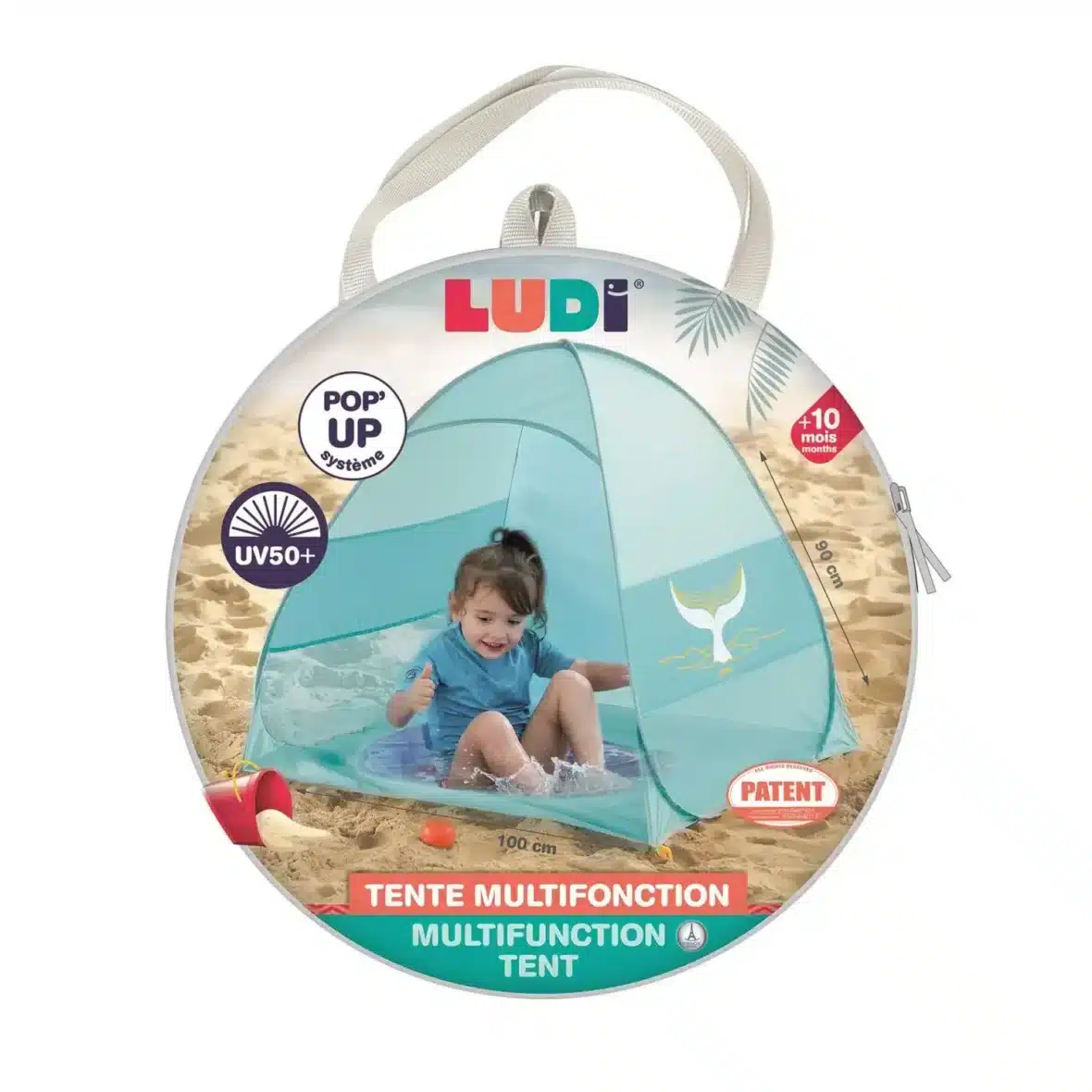 Ludi Piscine Pop-up et Tente anti-UV 10mois+- 4 – bebemaman