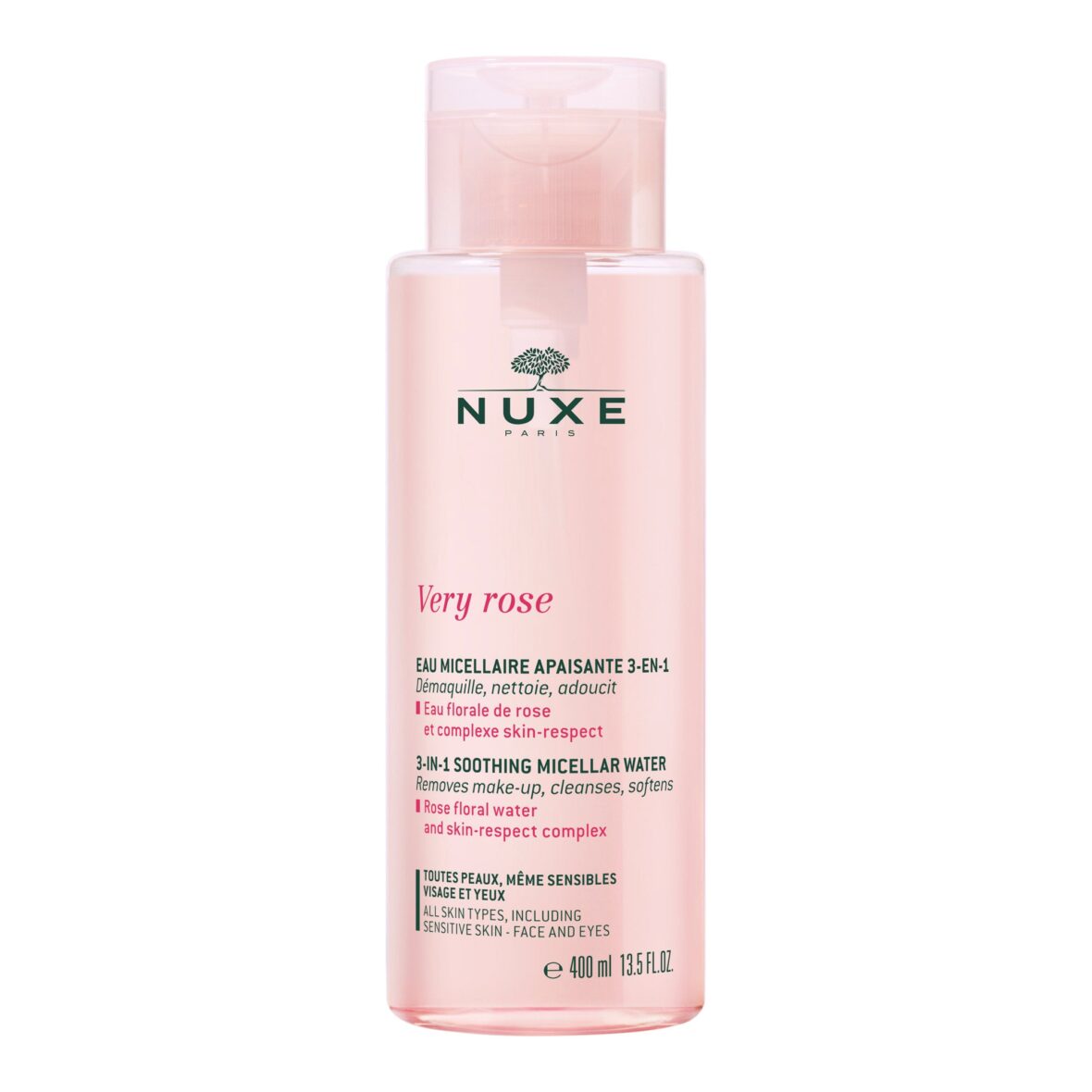 Nuxe Very Rose Eau Micellaire Apaisante 3-en-1 – 400ml