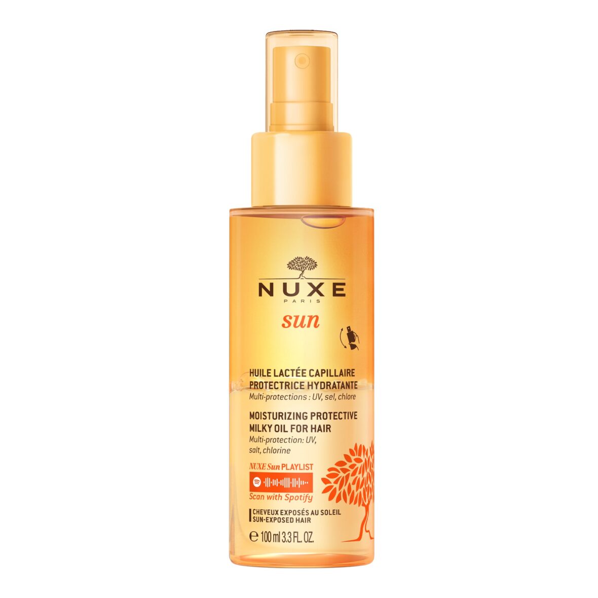 Nuxe Sun Brume Huile Lactée Capillaire Protectrice Hydratante – 100ml