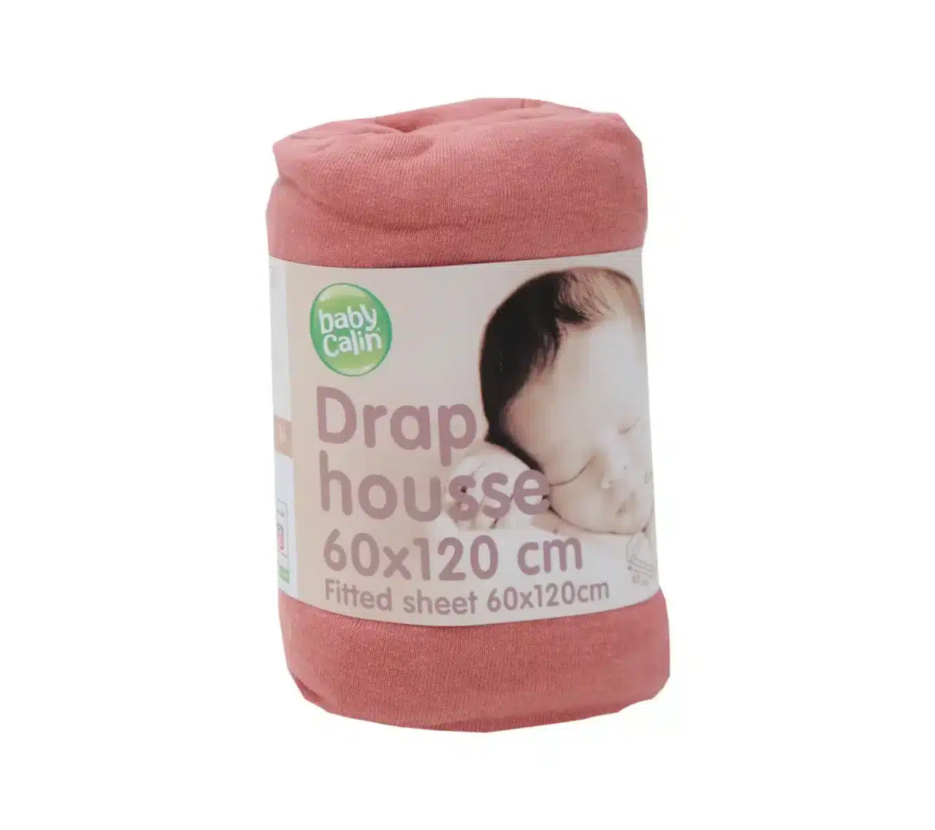 Babycalin Drap Housse Uni 60x120cm Terracotta