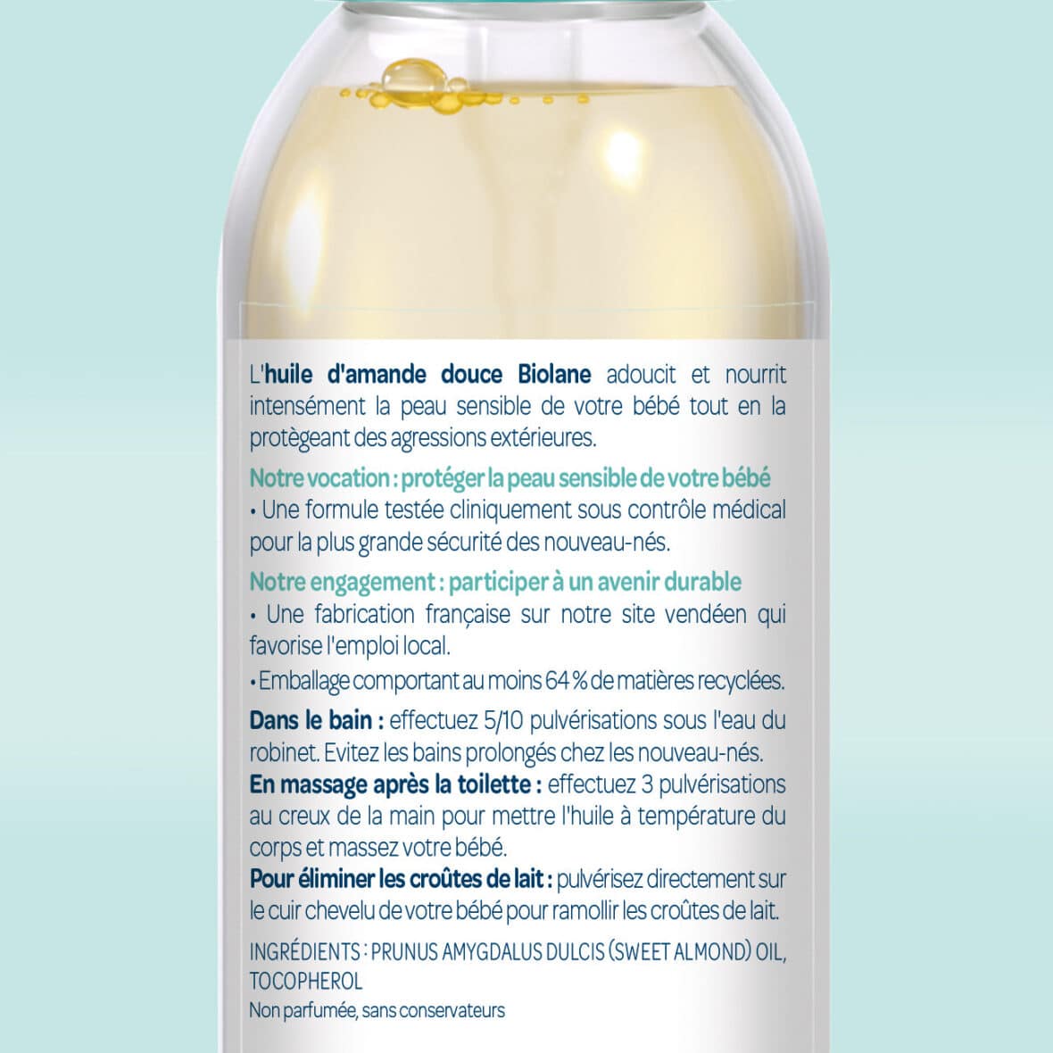 Bebemaman-Biolane Spray d&rsquo;huile d&rsquo;amande douce 2