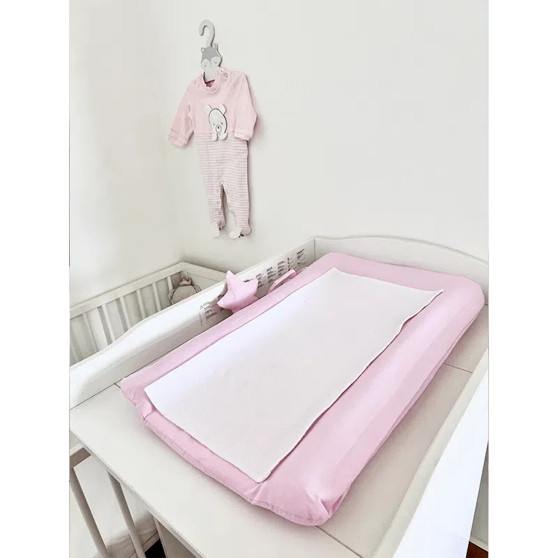 Bebemaman-matelas à langer rose clair2