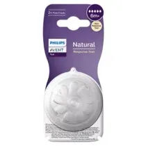 Tétines Philips Avent Natural Response 6 mois débit rapide anti-colique