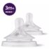 Philips Avent Lot de 2 tétines Natural 3.0 3 mois+ débit moyen