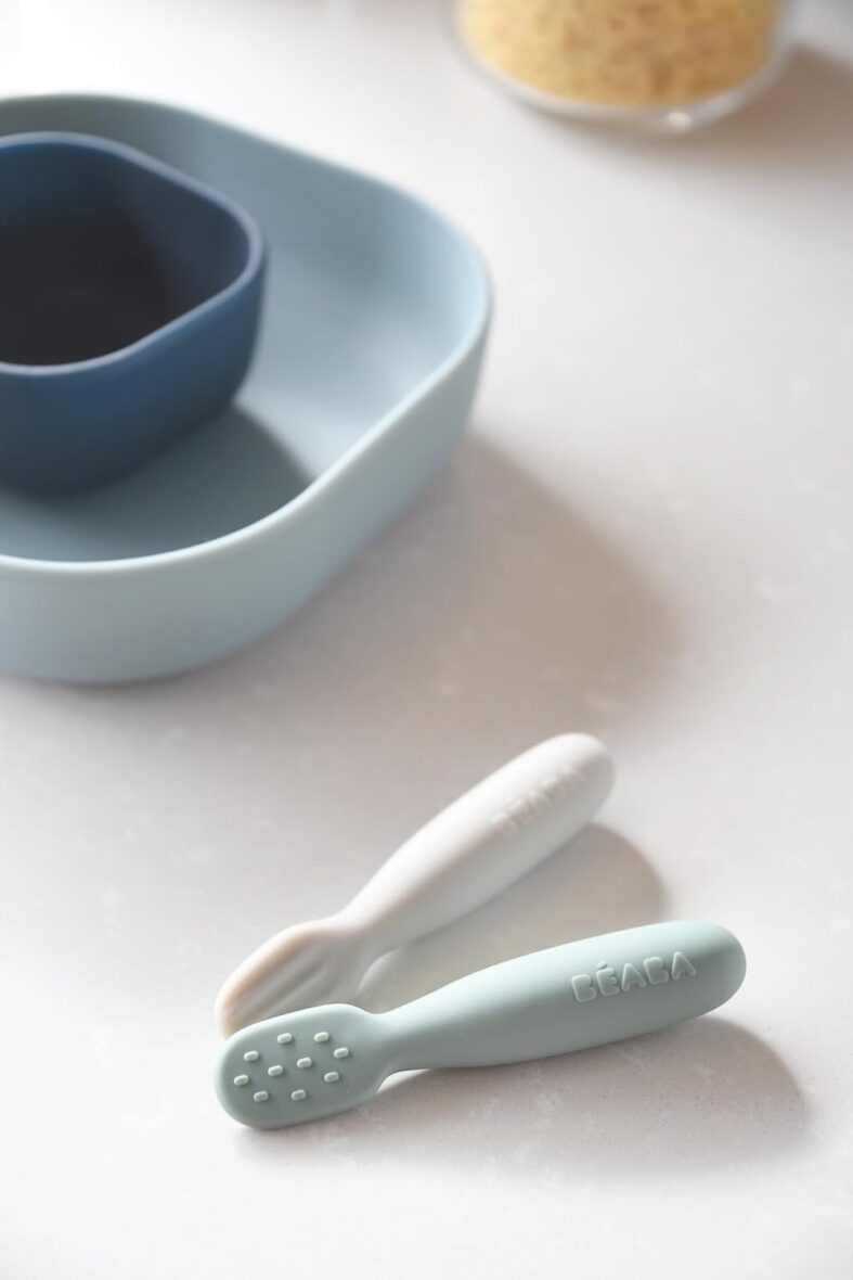 Beaba Pre-Cuilleres 4mois + Vert-Gris-bebemaman