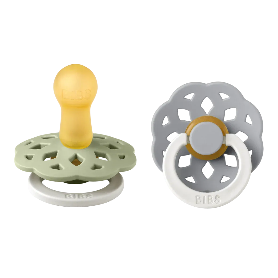 Bibs Lot de 2 Sucettes Boheme Sage / Cloud Glow 0-6 mois