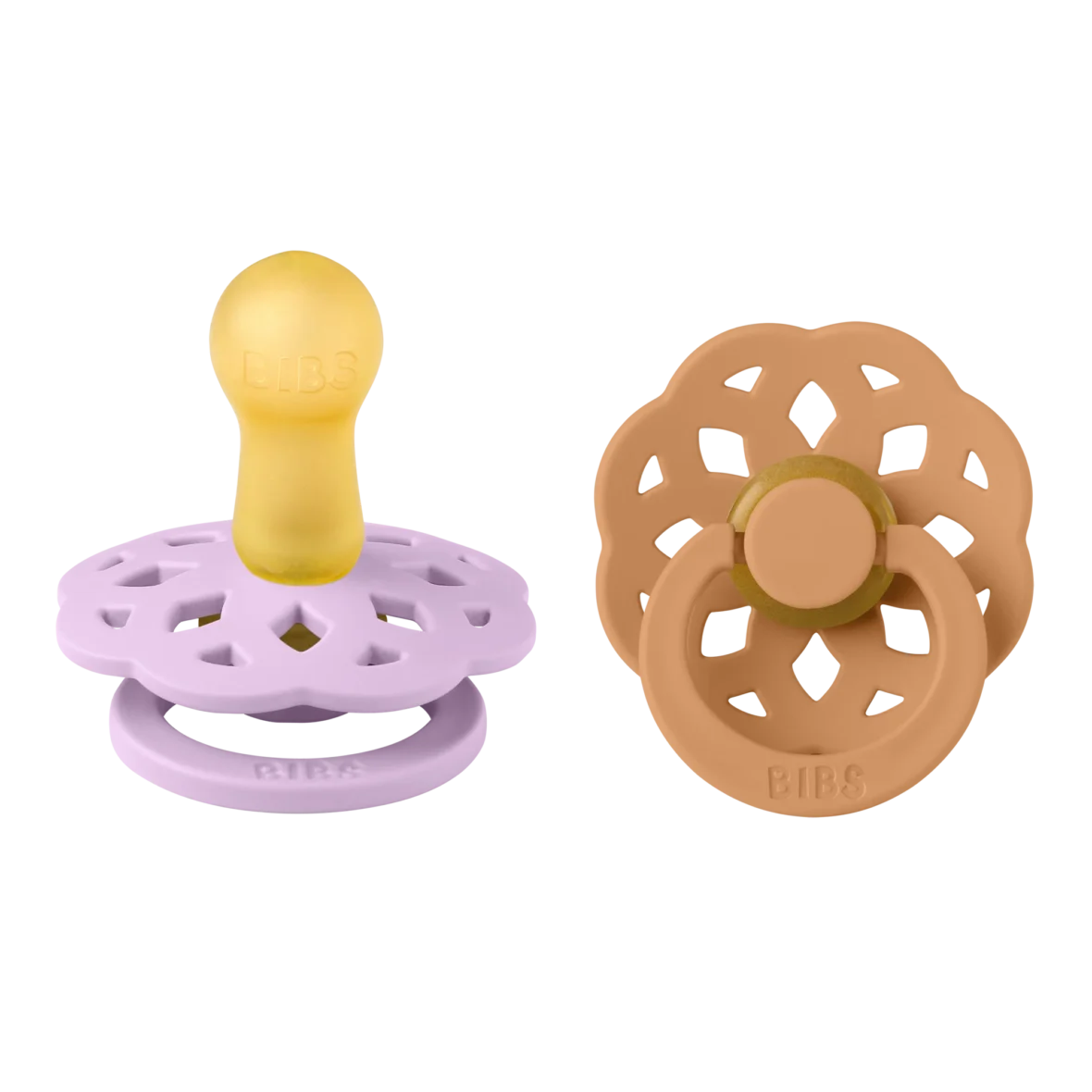 Bibs Lot de 2 Sucettes Boheme Violet Sky / Pumpkin 0-6 mois