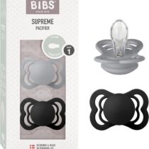 Retrouvez Bibs Lot de 2 Sucettes Supreme Symétrique Iron / Baby Blue 0-6 mois aux meilleurs prix sur Bebemaman.ma . Livraison à domicile partout au Maroc.